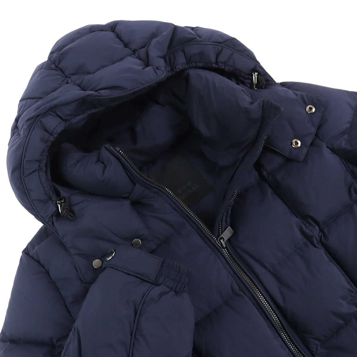 タトラス GESSO ジェッソ ロゴワッペン フード付き ZIP UP ダウンジャケット ネイビー 03 メンズ - NEWSED