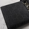 グッチ ジャッキー GGキャンバス/レザー 二つ折り財布 長財布 ブラック 05479