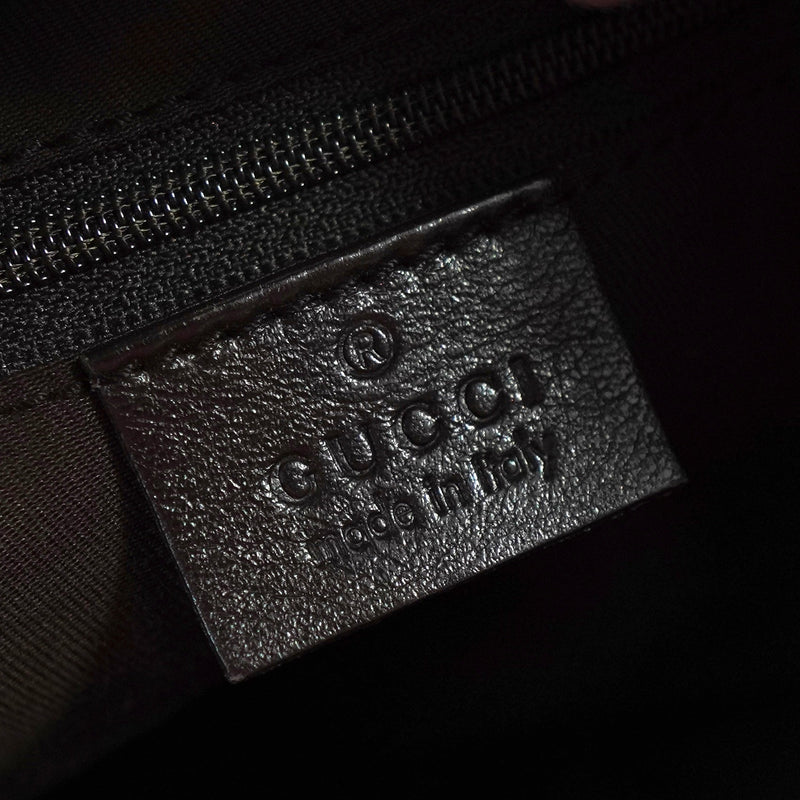 グッチ アビー GGキャンバス / レザー ワンショルダーバッグ ブラウン - NEWSED