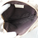 グッチ GGキャンバス / レザー ショルダーバッグ ポシェット ミニバッグ ベージュ - NEWSED