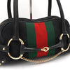 グッチ ホースビット シェリー GGキャンバス ハンドバッグ ブラック 131092