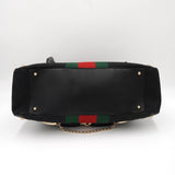 グッチ ホースビット シェリー GGキャンバス ハンドバッグ ブラック 131092 - NEWSED