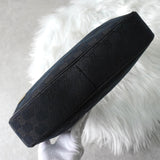 グッチ ホースビット GGキャンバス / レザー ワンショルダーバッグ ブラック - NEWSED