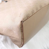 グッチ GGキャンバス / レザー トートバッグ ベージュ - NEWSED