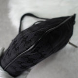 グッチ GGキャンバス / レザー ワンショルダーバッグ ブラック - NEWSED