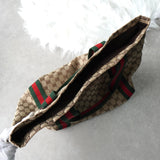 グッチ シェリーライン GGキャンバス トートバッグ ベージュ 189669 - NEWSED