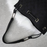 グッチ GGキャンバス / レザー ワンショルダーバッグ ブラック - NEWSED