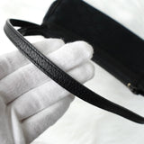 グッチ GGキャンバス / レザー ミニ ハンドバッグ アクセサリーポーチ ブラック - NEWSED