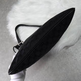 グッチ GGキャンバス / レザー ワンショルダーバッグ ブラック - NEWSED