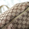Gucci GG 帆布/皮革托特包（米色/白色）
