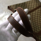 グッチ GGスプリーム / レザー トートバッグ ブラウン - NEWSED