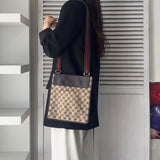 グッチ シェリーライン GGキャンバス / レザー ショルダーバッグ ブラウン - NEWSED