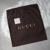 Gucci GG 尼龙/皮革手提包（黑色）
