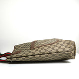 グッチ シェリー GGスプリーム / レザー トートバッグ ブラウン - NEWSED