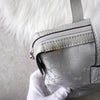 Gucci GG 帆布手提包银色 264210