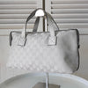 Gucci GG 帆布手提包银色 264210