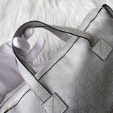 グッチ GGキャンバス ハンドバッグ シルバー 264210 - NEWSED