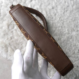 グッチ GGキャンバス/レザー ワンショルダーバッグ ブラウン - NEWSED