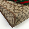 Gucci Sherry GG Supreme / 皮革托特包 棕色