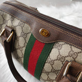 グッチ シェリーライン GGスプリーム / レザー 2way ハンドバッグ ショルダーバッグ ベージュ - NEWSED