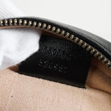 グッチ GGマーモント サークル ハート レザー チェーン ショルダーバッグ ブラック - NEWSED