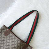 オールド グッチ シェリーライン GGスプリーム トートバッグ ベージュ - NEWSED