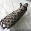 Gucci GG帆布手提包米色/黑色