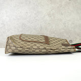 グッチ シェリー GGスプリーム / レザー トートバッグ ブラウン - NEWSED