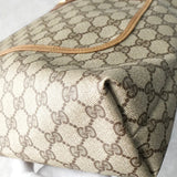 オールド グッチ シェリーライン GGスプリーム レザー トートバッグ ベージュ - NEWSED