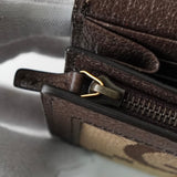 グッチ ダイアナ バンブー ジャンGG キャンバス / レザー 二つ折り財布 ブラウン 箱付き - NEWSED