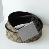 グッチ GGスプリーム / レザー ベルト ベージュ メンズ - NEWSED