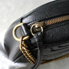 Gucci GG Marmont Leather Heart Round Chain Shoulder Bag Black