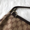 グッチ GGキャンバス / レザー ワンショルダーバッグ ブラウン