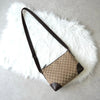 Gucci GG Canvas Shoulder Bag Beige/Brown