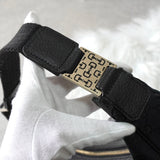 グッチ ホースビット GGキャンバス / レザー ワンショルダーバッグ ブラック - NEWSED