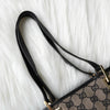 Gucci GG帆布手提包米色/黑色
