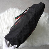 グッチ シェリーライン GGキャンバス トートバッグ ブラック - NEWSED