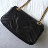 グッチ GGマーモント キルティング レザー チェーンショルダーバッグ ブラック 446754