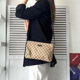 グッチ シェリーライン GGキャンバス ショルダーバッグ ベージュ - NEWSED