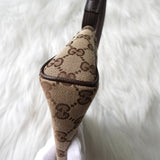 グッチ GGキャンバス / レザー ワンショルダーバッグ ブラウン - NEWSED