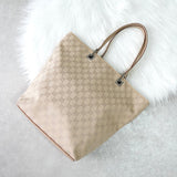 グッチ GGキャンバス / レザー トートバッグ ベージュ - NEWSED