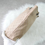 グッチ GGキャンバス / レザー トートバッグ ベージュ - NEWSED