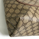 グッチ シェリー GGスプリーム / レザー トートバッグ ブラウン - NEWSED