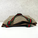 グッチ シェリー GGスプリーム / レザー トートバッグ ブラウン - NEWSED