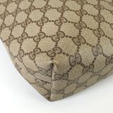 グッチ シェリー GGスプリーム / レザー トートバッグ ブラウン - NEWSED