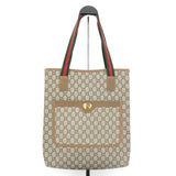 グッチ シェリー GGプラス トートバッグ ブラウン - NEWSED