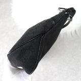 グッチ GGキャンバス / レザー トートバッグ ハンドバッグ ブラック - NEWSED