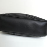 グッチ GGマーモント レザー チェーン ショルダーバッグ ブラック - NEWSED