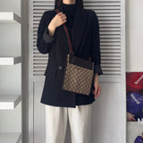 グッチ シェリーライン GGキャンバス / レザー ショルダーバッグ ブラウン - NEWSED