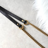 Gucci GG Marmont Leather Heart Round Chain Shoulder Bag Black